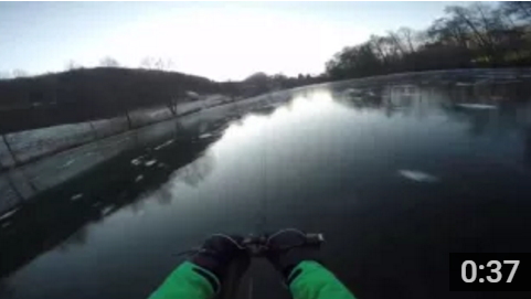 80 կմ/ժ արագությամբ՝ սառույցի վրայով. դիտարժան տեսանյութ